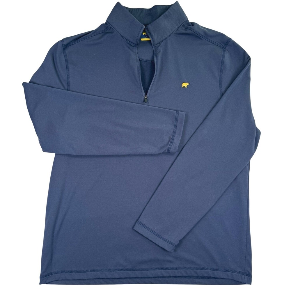 Jack Nicklaus StayDri 1/4 Zip Pullover Men's Medium Blue Golf Stretch Top